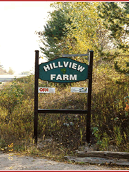 Hillvew Farm Sign